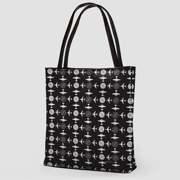 Pan Am Plane Pattern - Tote Bag - Airportag