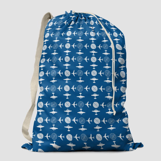 Pan Am Plane Pattern - Laundry Bag - Airportag