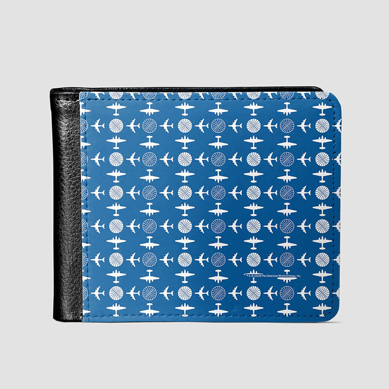 Pan Am Plane Pattern - Men's Wallet