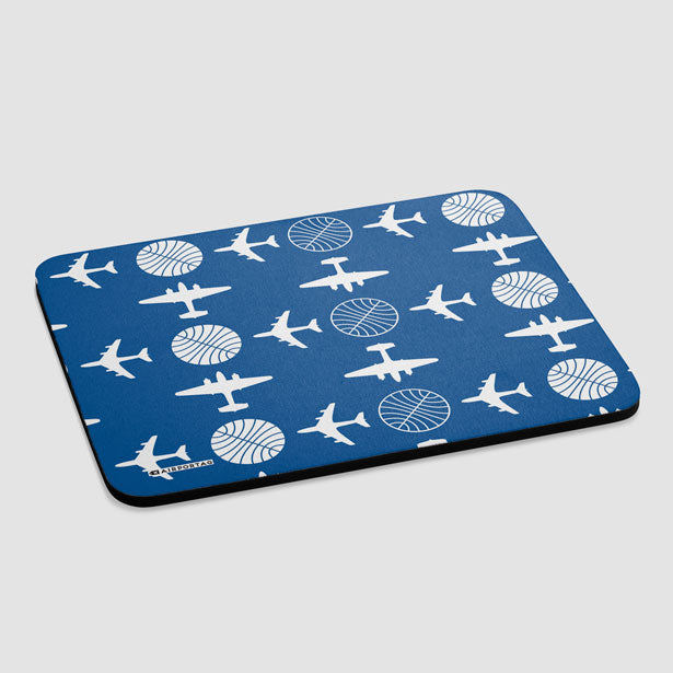 Pan Am Plane Pattern - Mousepad - Airportag