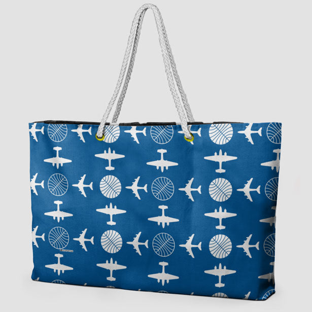 Pan Am Plane Pattern - Weekender Bag - Airportag