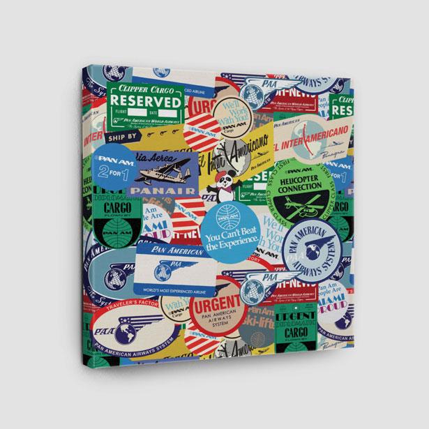 Pan Am Stickers - Canvas - Airportag