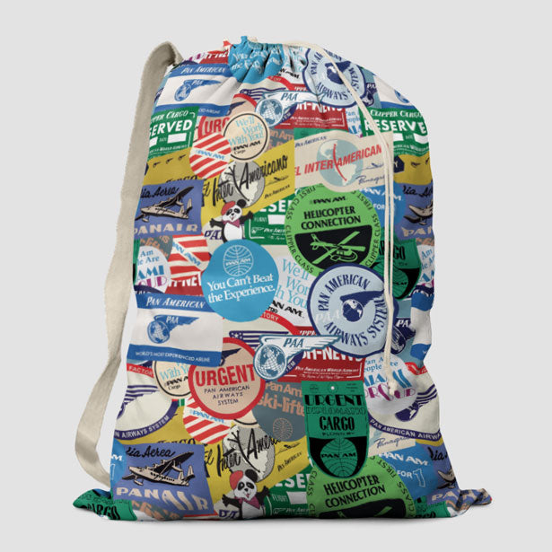 Pan Am Stickers - Laundry Bag - Airportag