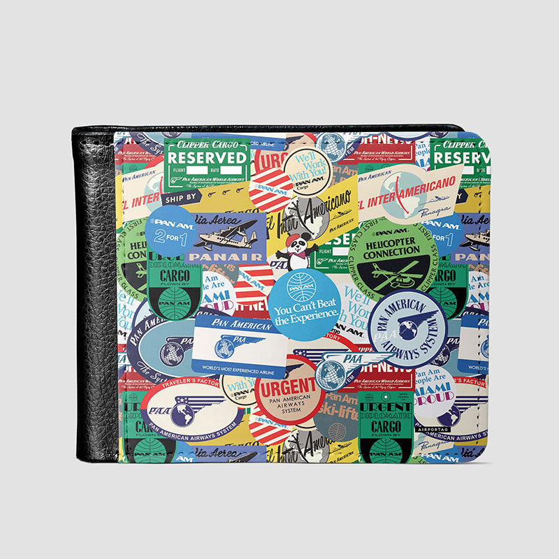 Pan Am Stickers - Men's Wallet