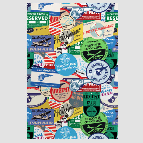 Pan Am Stickers - Poster - Airportag