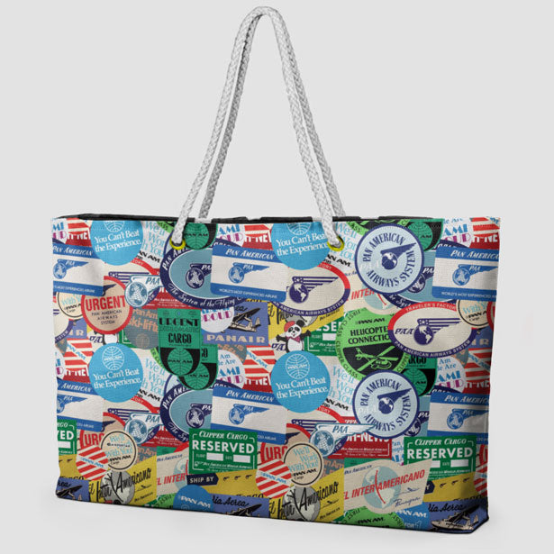 Pan Am Stickers - Weekender Bag - Airportag