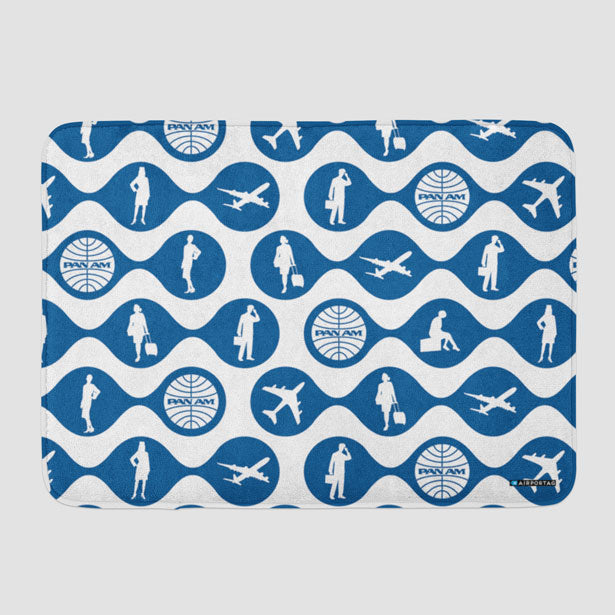 Pan Am Silhouette - Bath Mat - Airportag