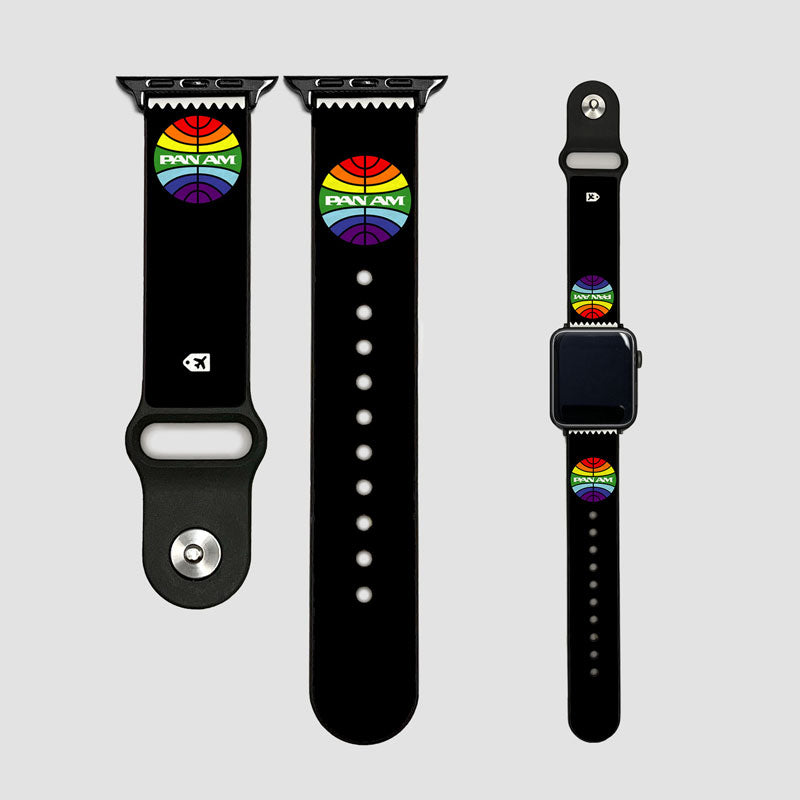 Pan Am Logo Rainbow - Apple Watch Band