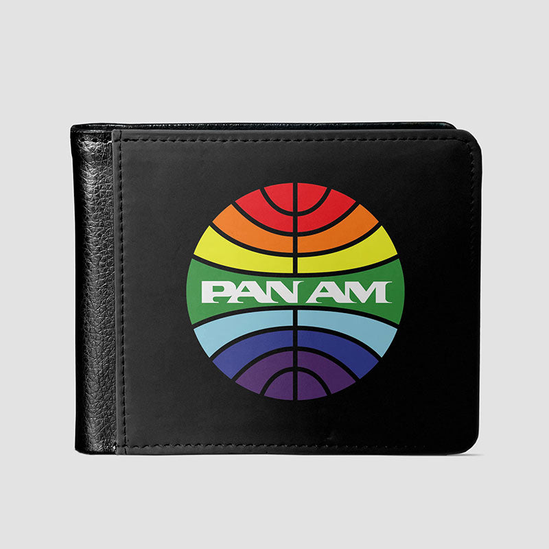 Pan Am Logo Rainbow - Portefeuille pour hommes