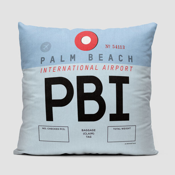 PBI - Throw Pillow - Airportag