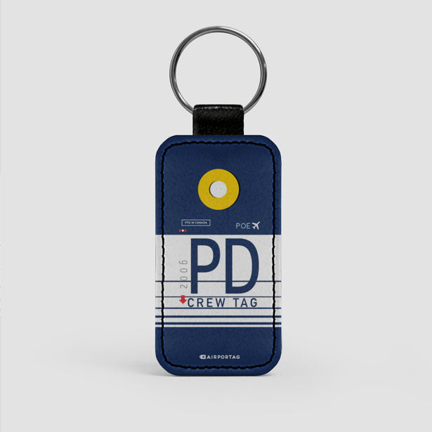 PD - Leather Keychain - Airportag