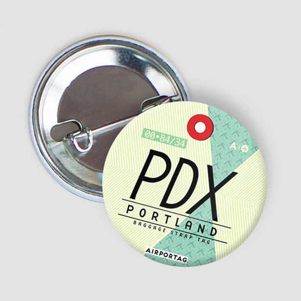 PDX - Button - Airportag