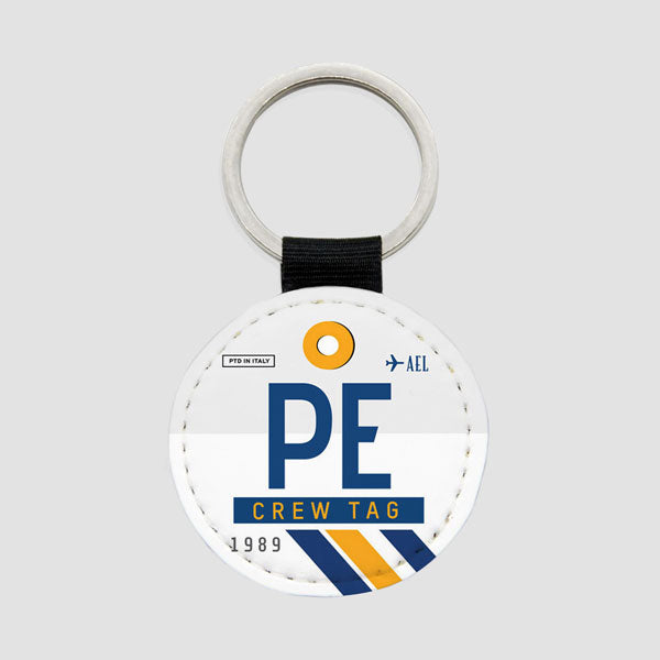 PE - Round Keychain