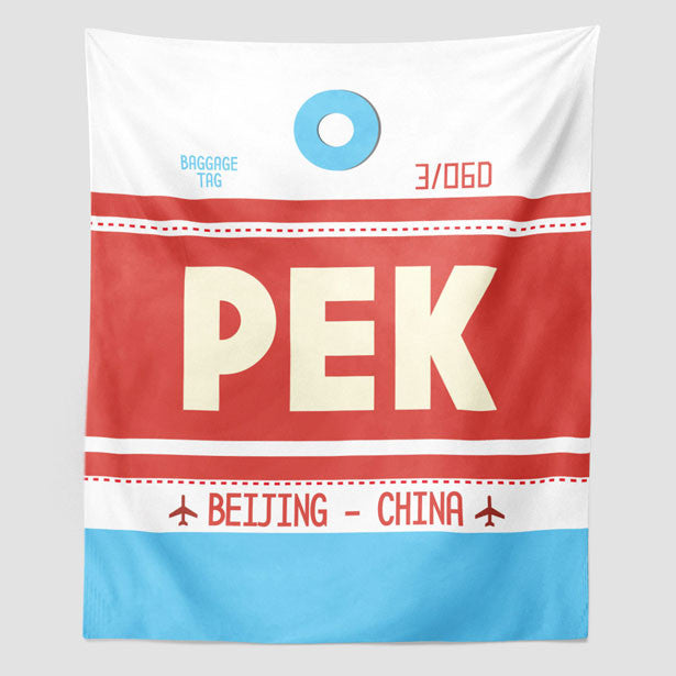 PEK - Wall Tapestry - Airportag