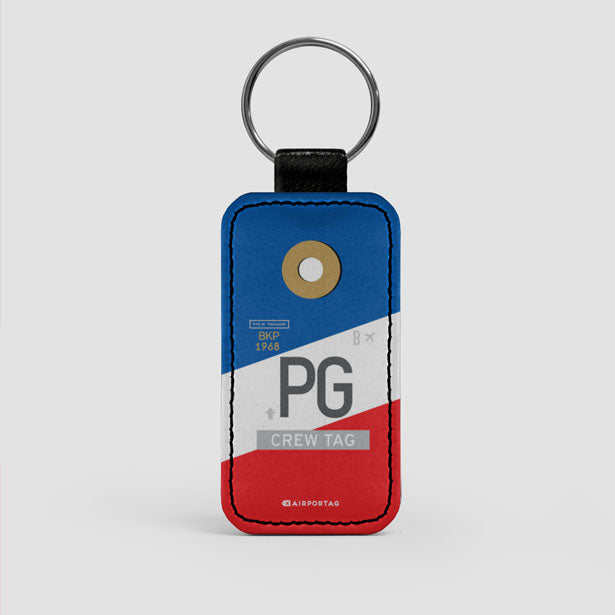 PG - Leather Keychain - Airportag