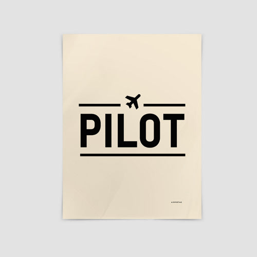 Pilot - Poster - Airportag