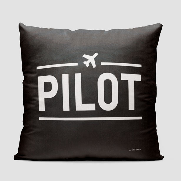 Pilot - Throw Pillow - Airportag