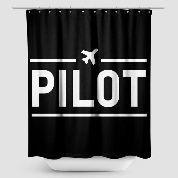 Pilot - Shower Curtain - Airportag