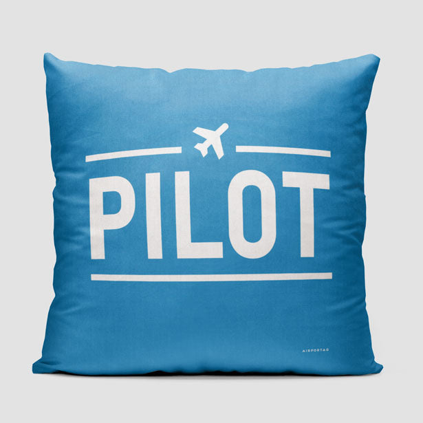 Pilot - Throw Pillow - Airportag