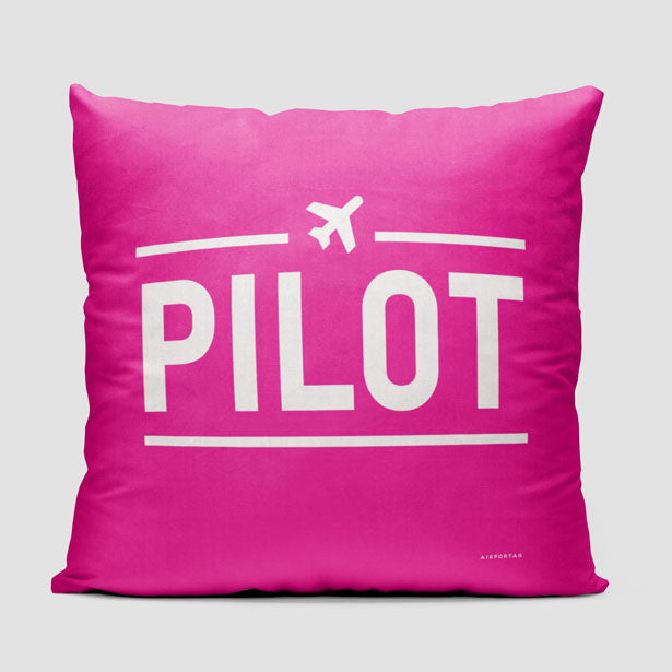 Pilot - Throw Pillow - Airportag