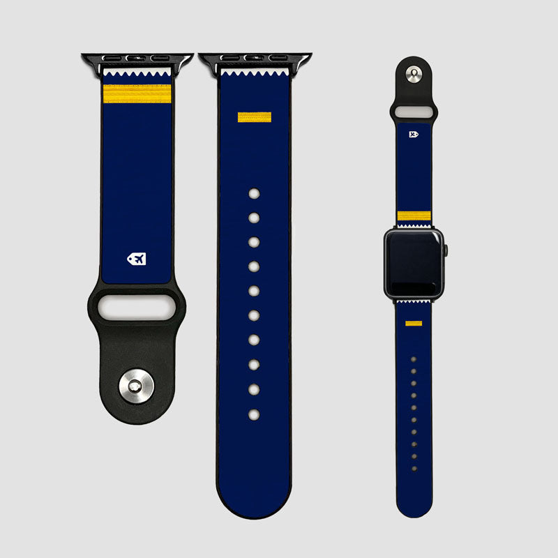 Rayures pilotes bleu marine - Bracelet Apple Watch