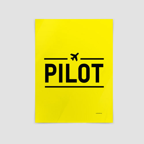 Pilot - Poster - Airportag