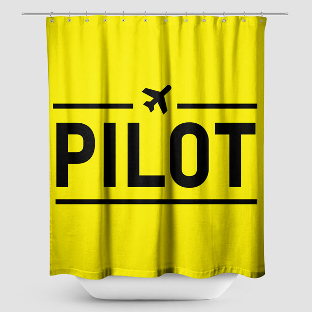 Pilot - Shower Curtain - Airportag