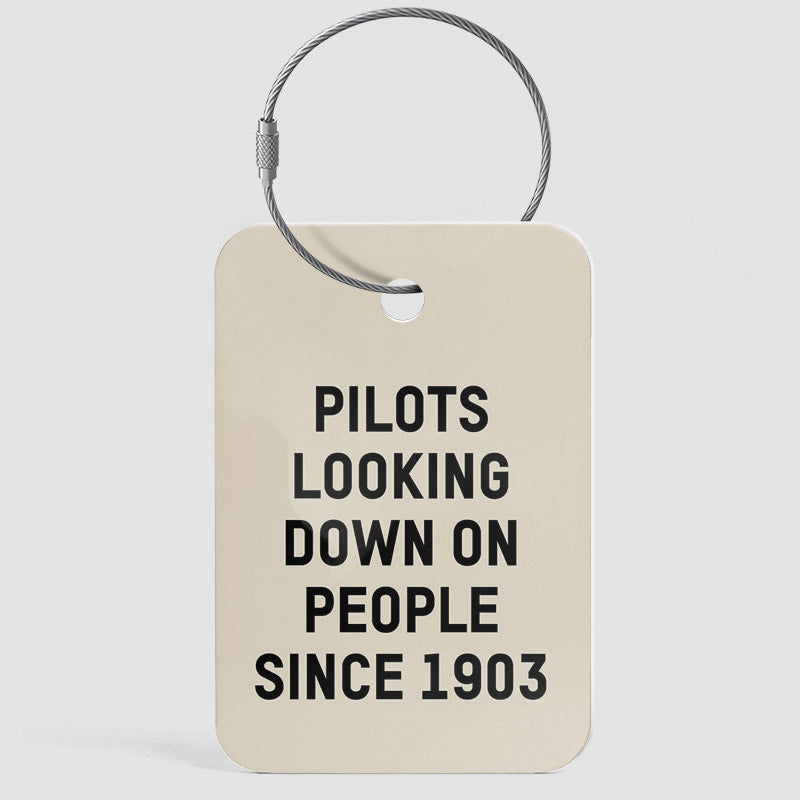 Les pilotes méprisent les gens depuis 1903 - Étiquette de bagage