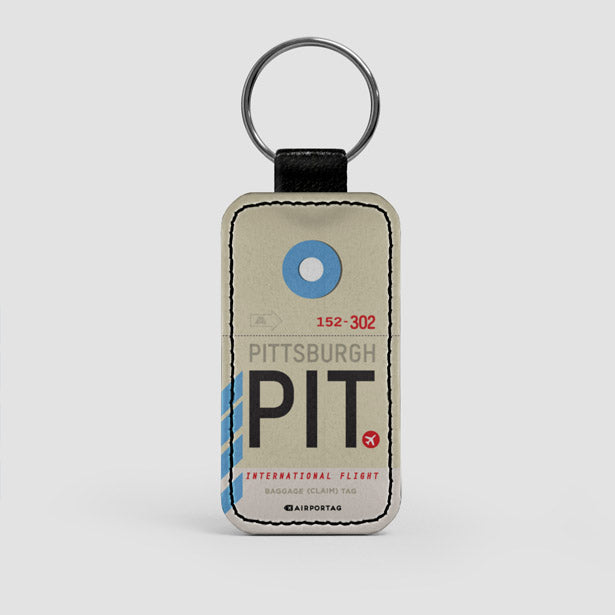 PIT - Leather Keychain - Airportag