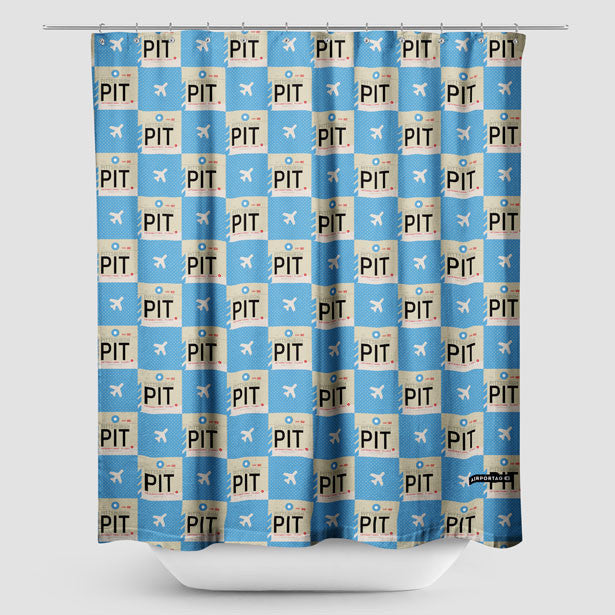 PIT - Shower Curtain - Airportag
