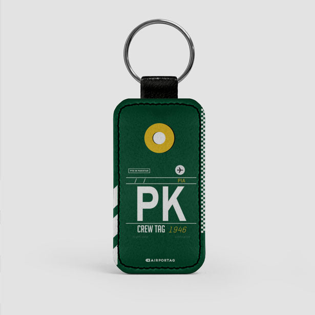 PK - Leather Keychain - Airportag