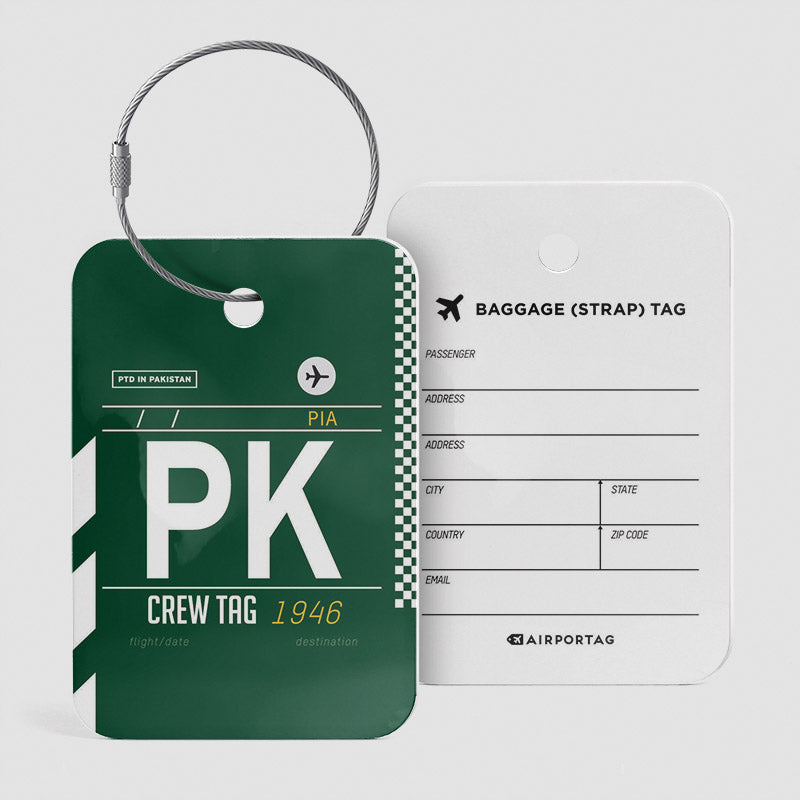 PK - Étiquette de bagage