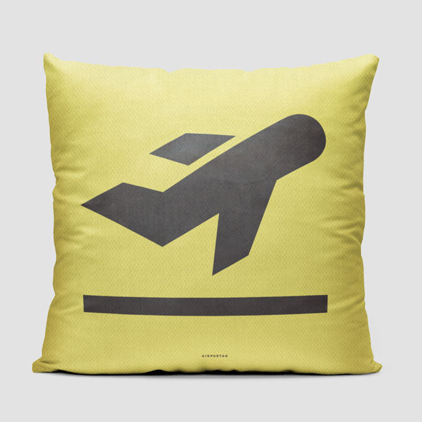 Plane Departure - Throw Pillow - Airportag