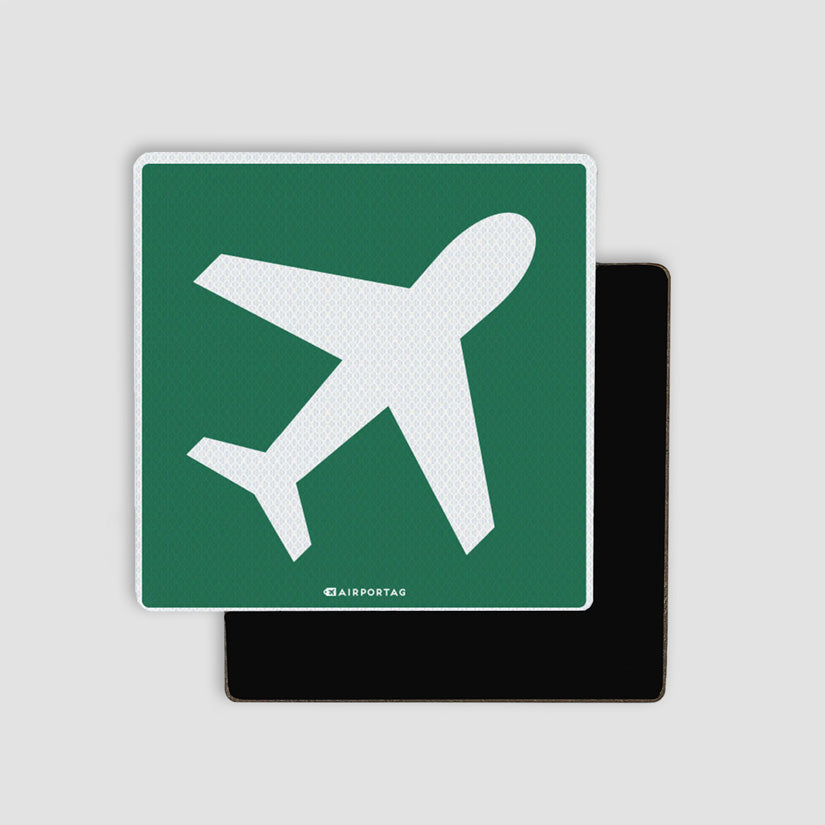Airplane Sign - Magnet