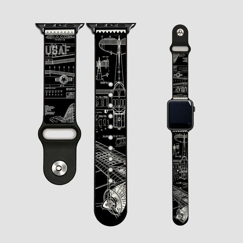 Plane Wireframe - Apple Watch Band