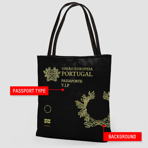 Portugal - Passport Tote Bag - Airportag