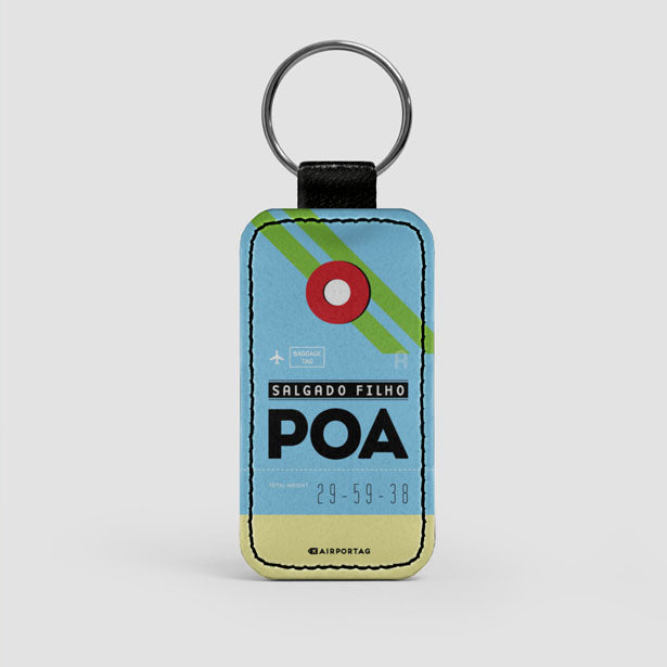 POA - Leather Keychain - Airportag
