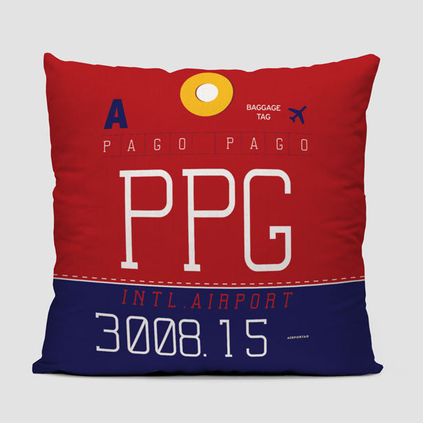PPG - Throw Pillow - Airportag