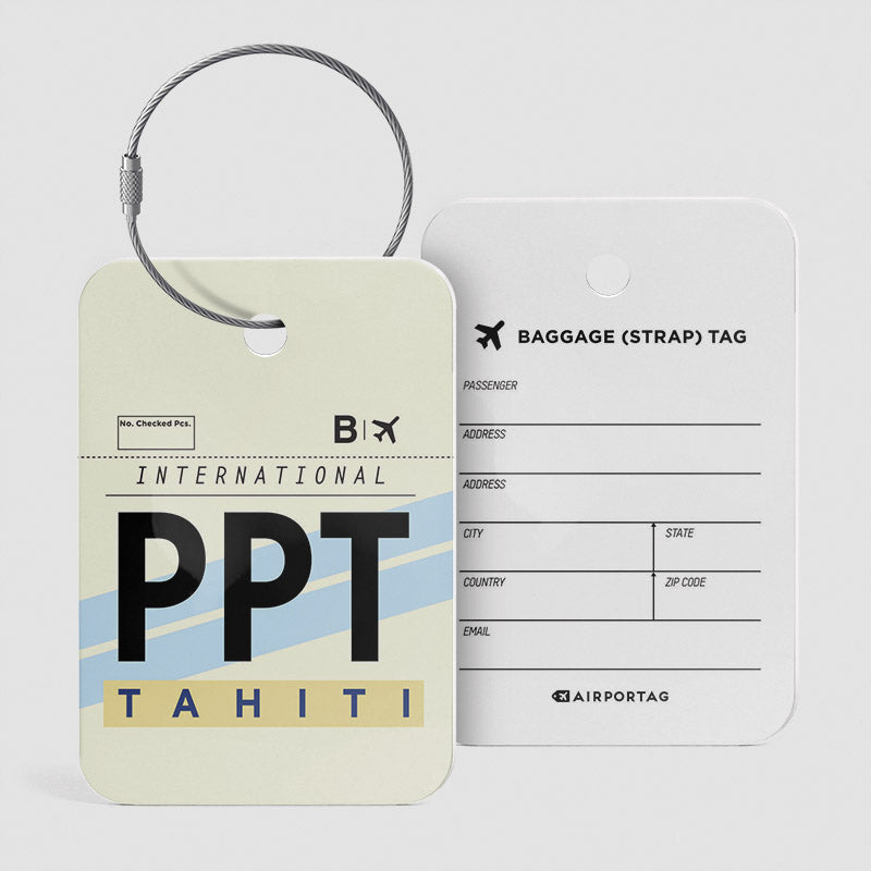 PPT - Étiquette de bagage