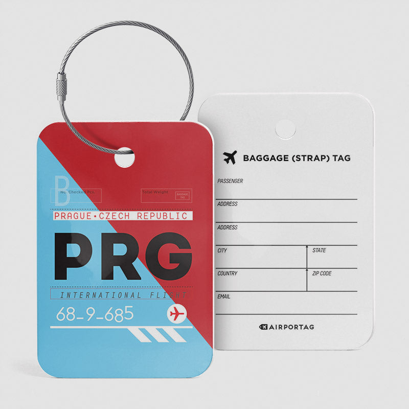 PRG - Étiquette de bagage