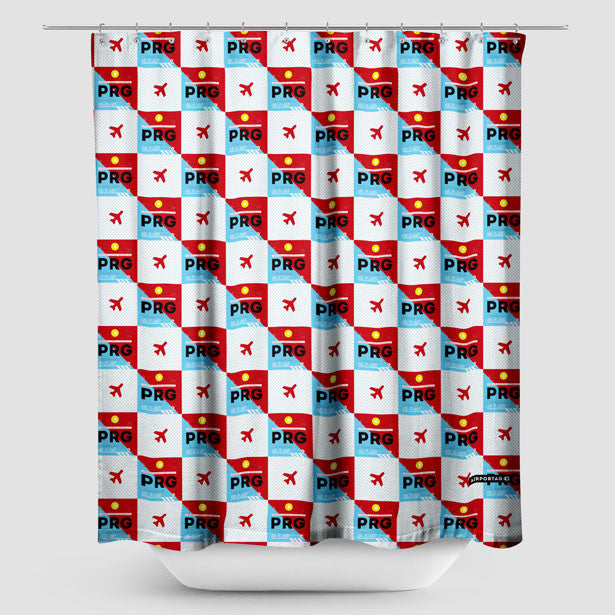 PRG - Shower Curtain - Airportag