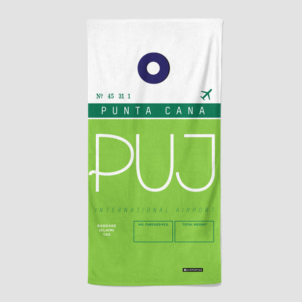 PUJ - Beach Towel - Airportag