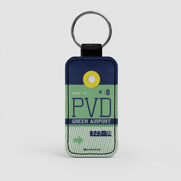 PVD - Leather Keychain - Airportag