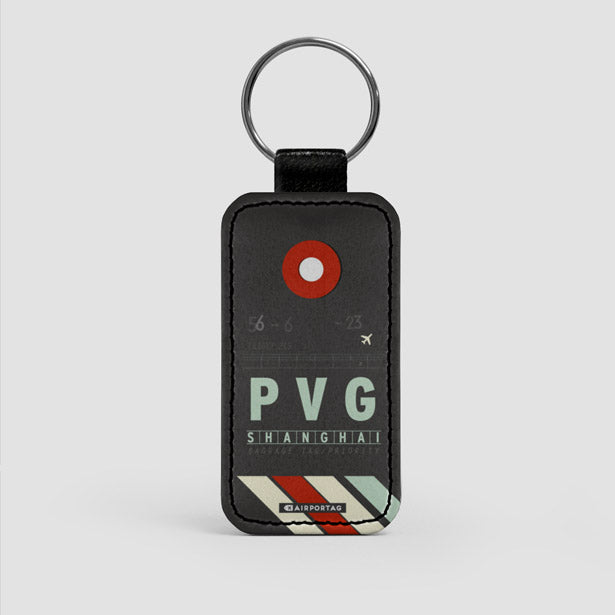 PVG - Leather Keychain - Airportag