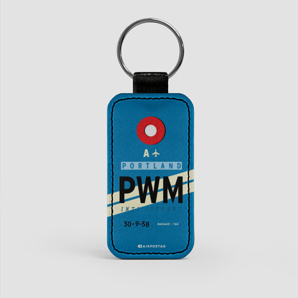 PWM - Leather Keychain - Airportag