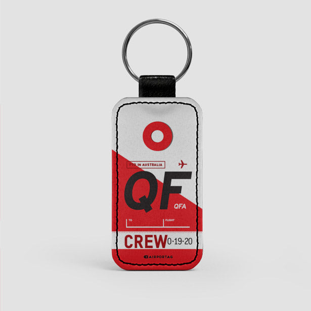 QF - Leather Keychain - Airportag
