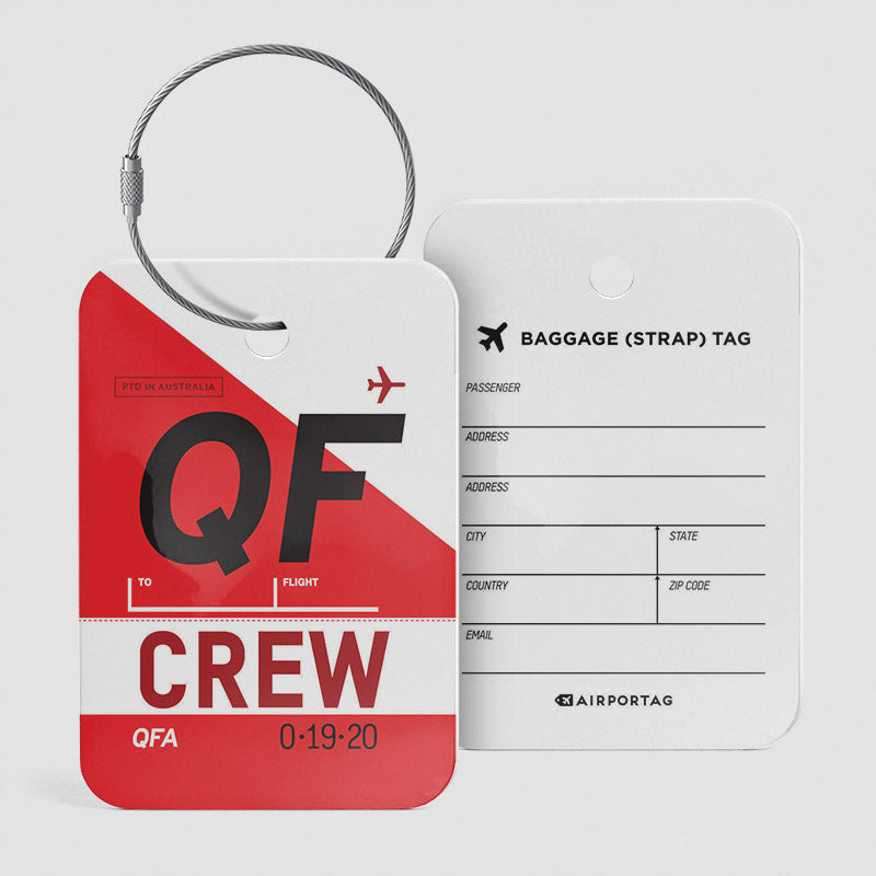 QF - Étiquette de bagage