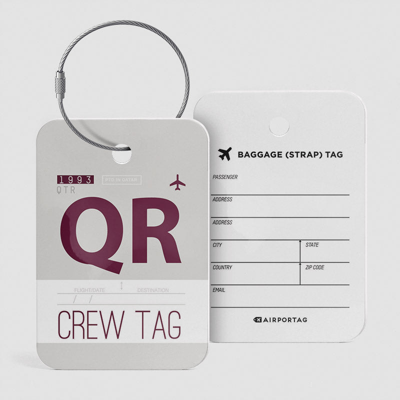 Qr top luggage tag