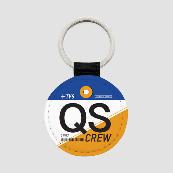 QS - Round Keychain