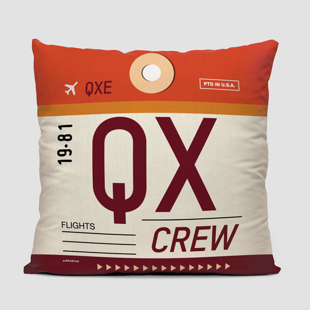 QX - Throw Pillow - Airportag